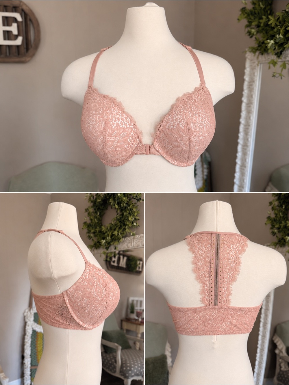 Victoria’s Secret • Mauve Very Sexy Lace Push Up Bra